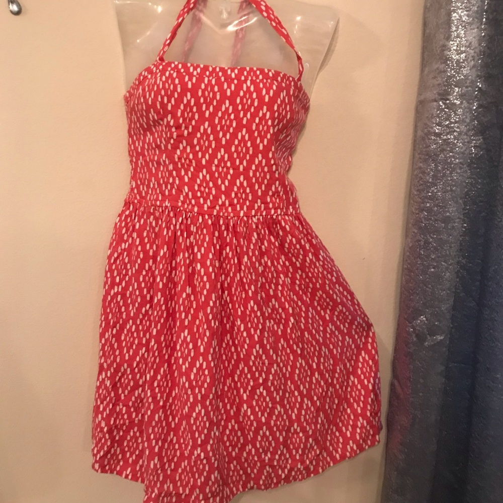 ABERCROMBIE & FITCH CORAL DRESS SZ SMALL